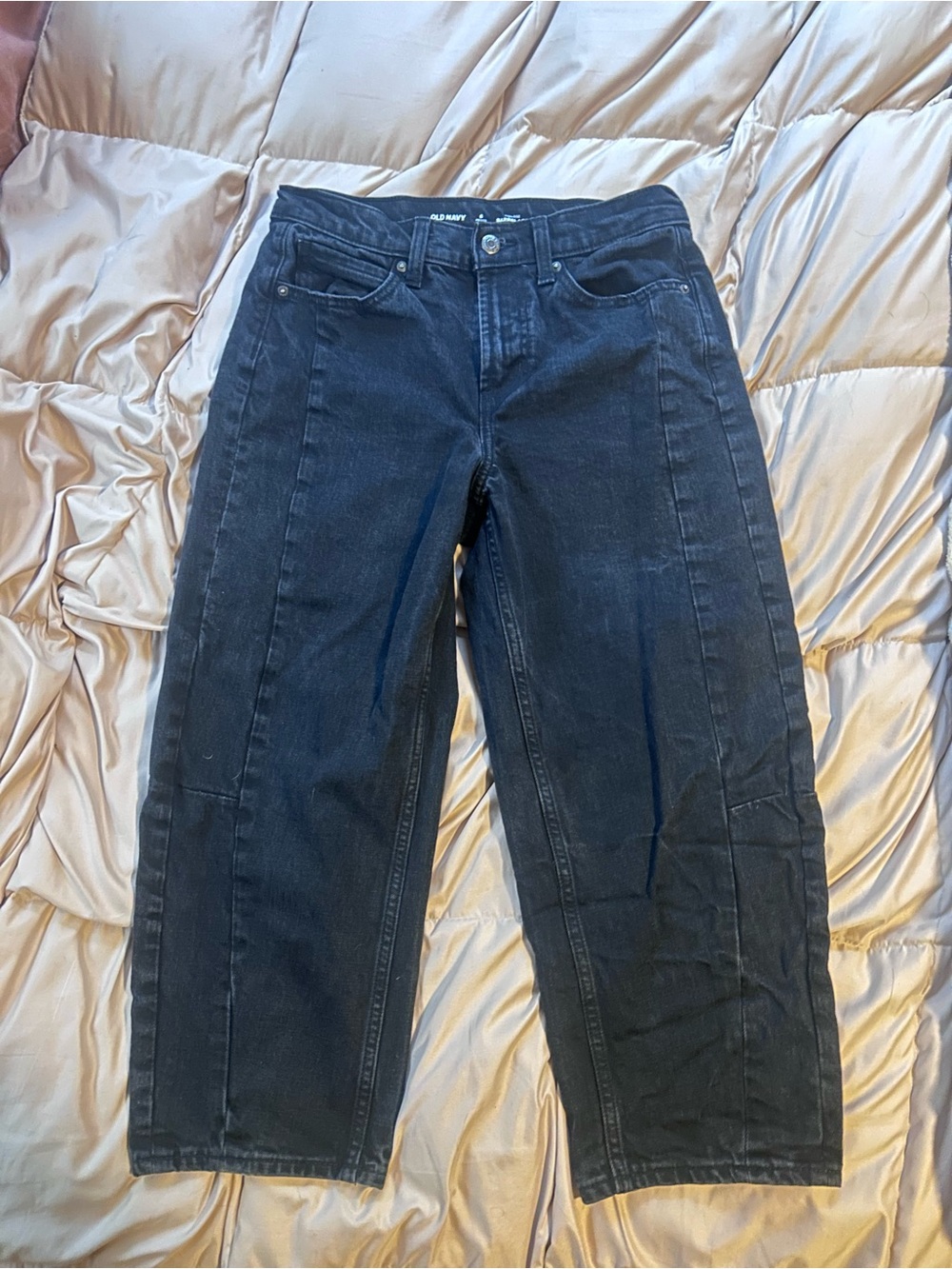 Old Navy Petite Barrel Jeans